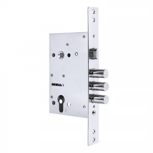 Корпус врезного замка c защёлкой MDV30C-816 CP (V30/C) CP хром тех.уп.